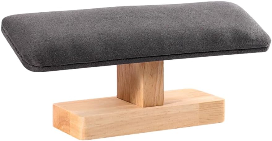 腕時計 スタンド ウォッチスタンド 高級 置時計 時計スタンド 木製 複数 2本用 (グレー)