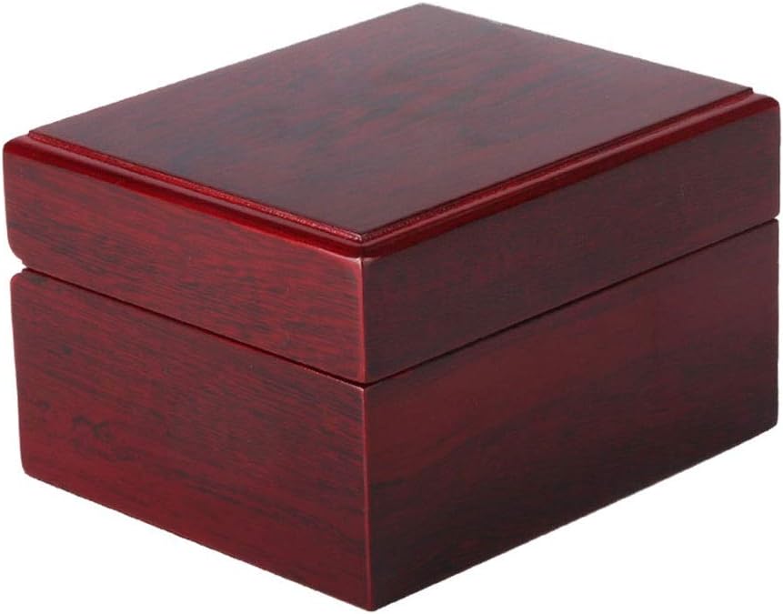 腕時計収納ケース 腕時計ケース1本 木製腕時計ケースボックス収納ケース 取り外し可能な時計枕 PUレザー 時計ウォッチ収納ケース