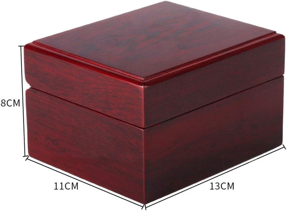 腕時計収納ケース 腕時計ケース1本 木製腕時計ケースボックス収納ケース 取り外し可能な時計枕 PUレザー 時計ウォッチ収納ケース