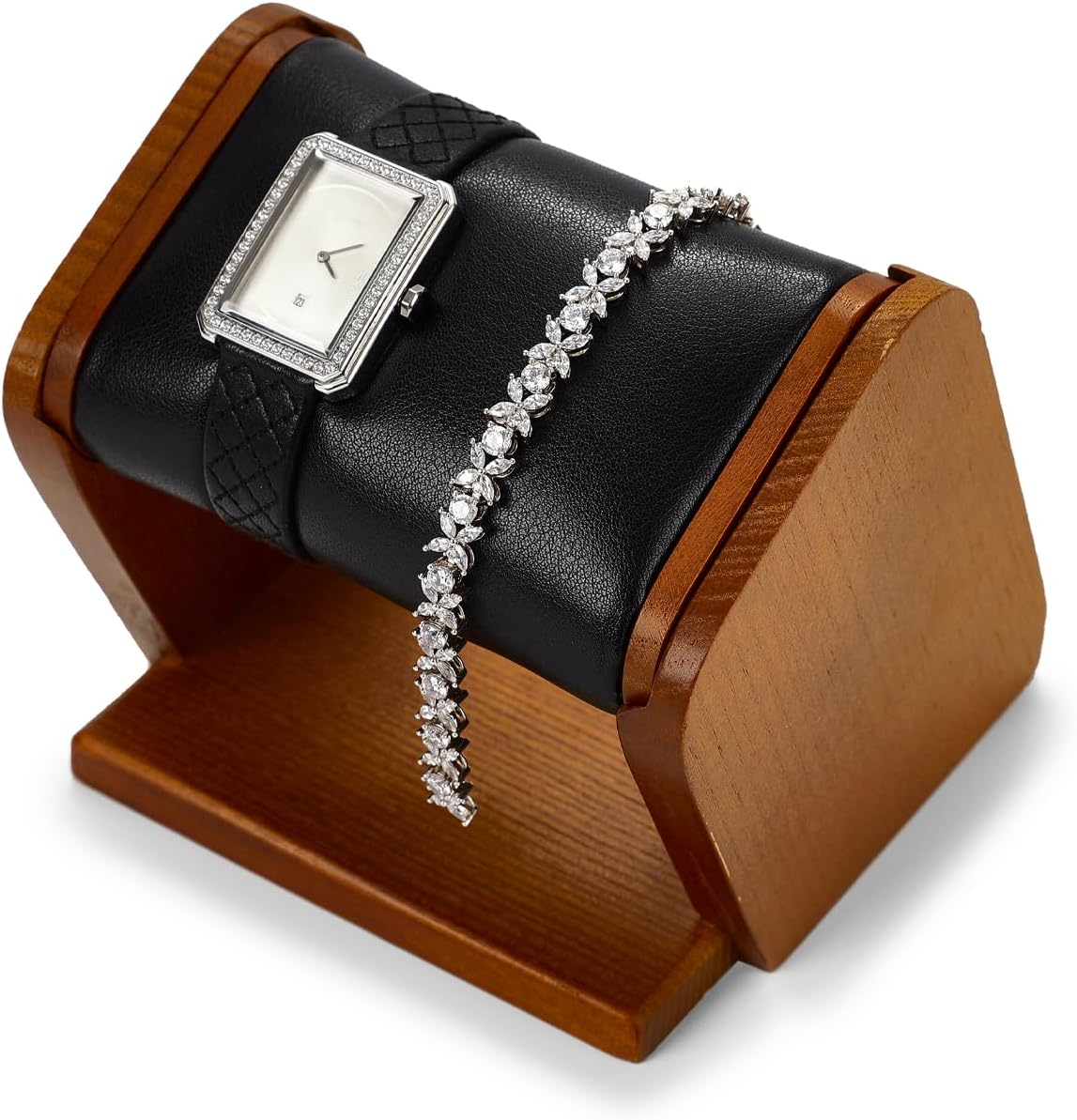 腕時計 スタンド 時計スタンド 木製 2本用 高級 おしゃれ ディスプレイ 収納 撮影 ギフトなどに適当