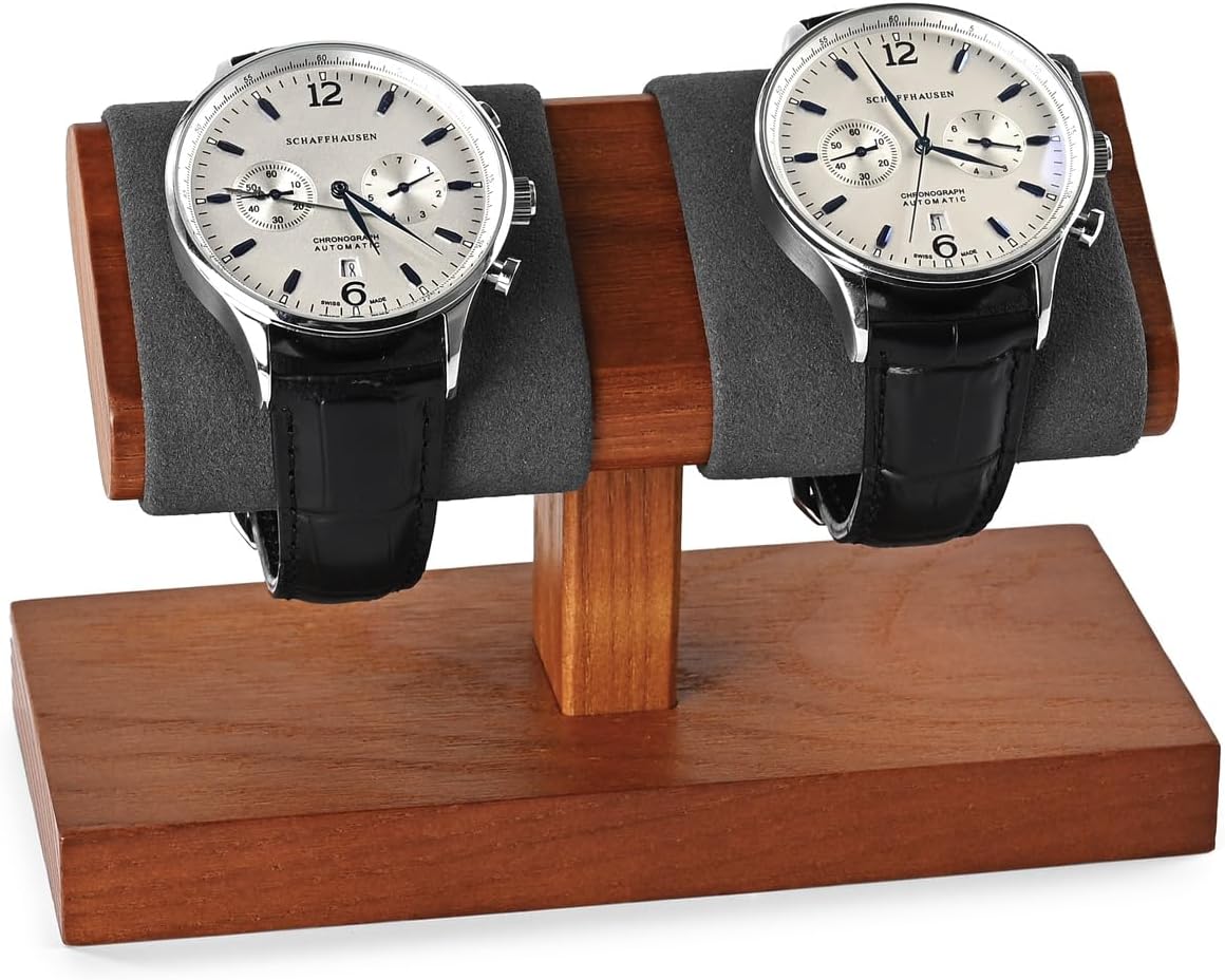 木製時計スタンド ジュエリースタンド カップルウォッチスタンド 収納 時計、腕時計 スタンド ブレスレットなどの宝飾品ディスプレイ、宝飾品撮影、時計ディスプレイ カップルウォッチスタンド