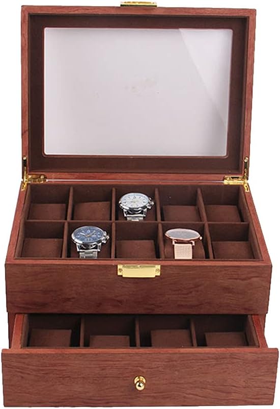 腕時計 収納ケース 20本収納 木製 保管 ディスプレイ コレクション 時計ケース 二層 腕時計収納ボック..