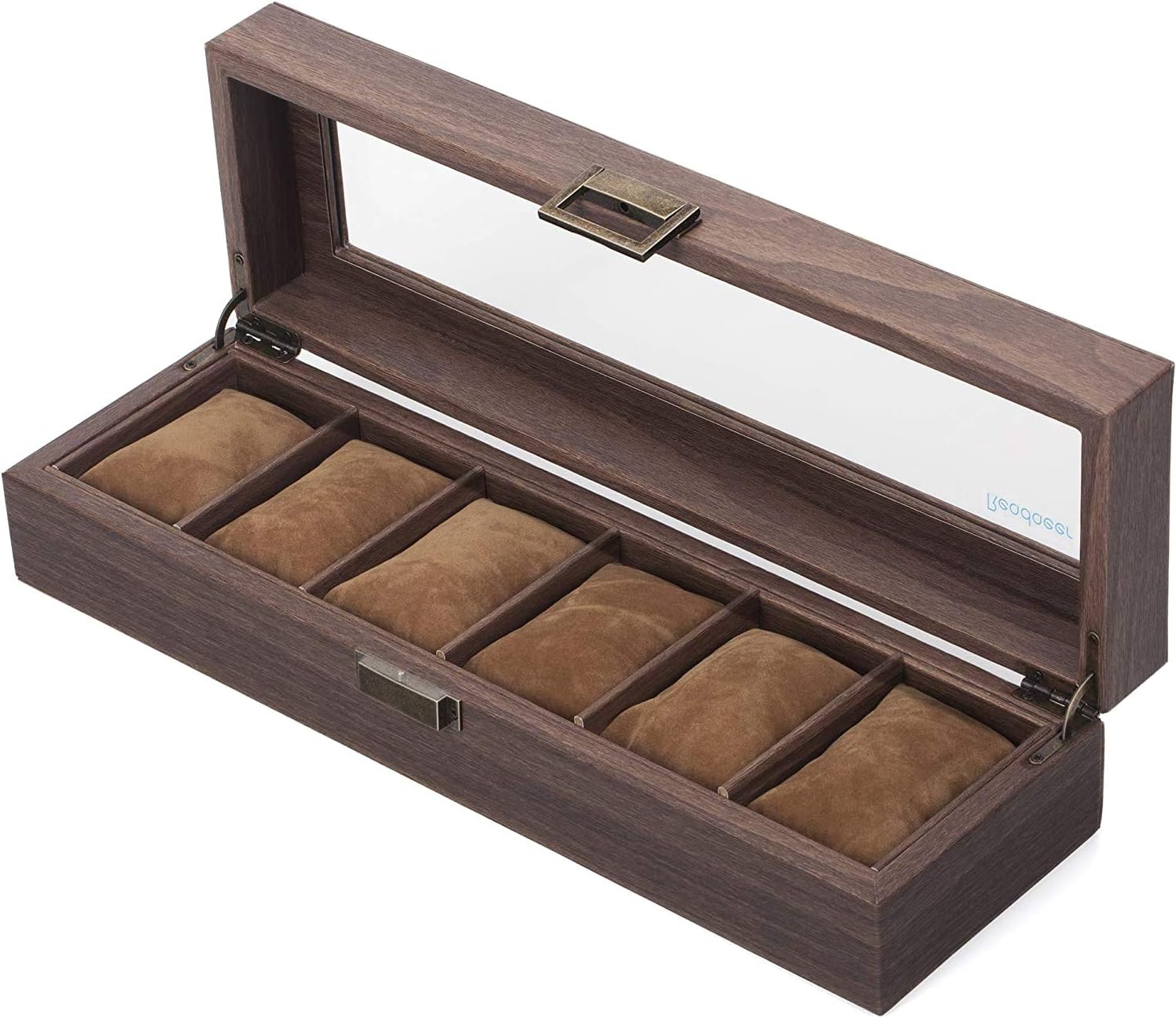 木目PU 腕時計収納ケース 腕時計収納ボックス コレクションケース 6本用(2)