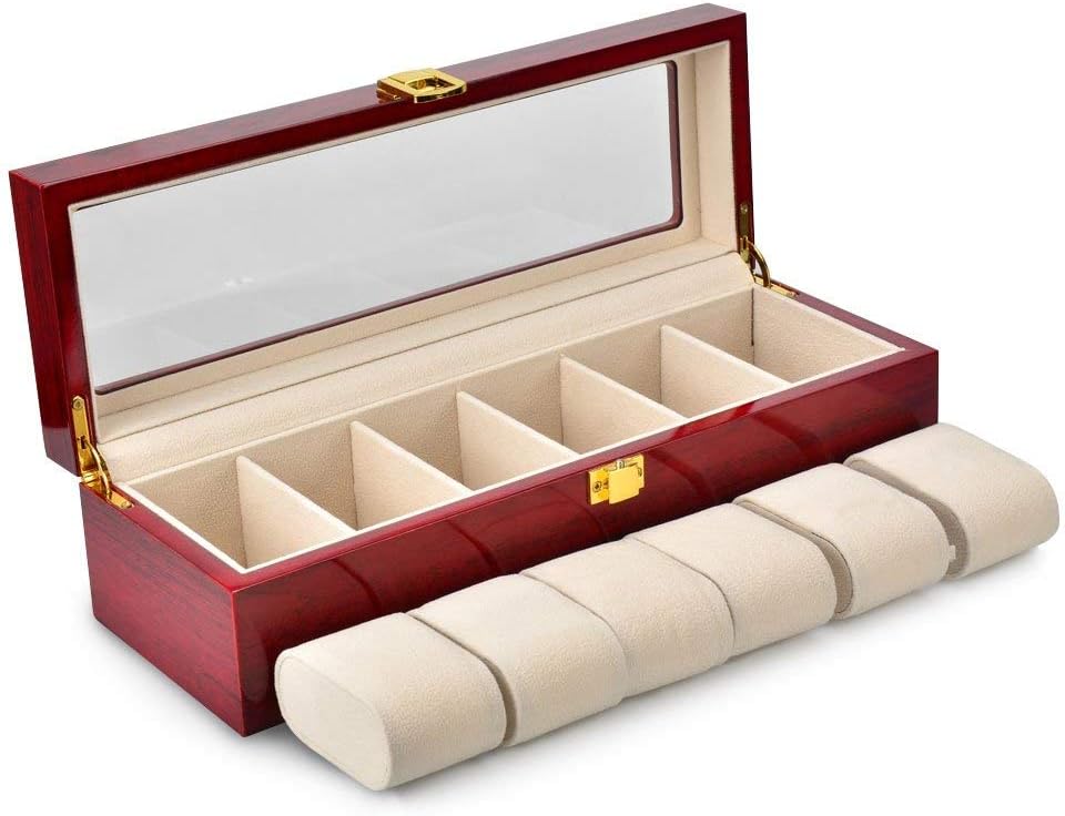 腕時計 収納 ケース 腕時計 コレクションケース 時計 展示ボックス コレクションケース 時計 6本用 ウォッチ 収納ボックス 木製 ウォッチ コレクションケース 活用 腕時計 展示 透明窓 腕時計