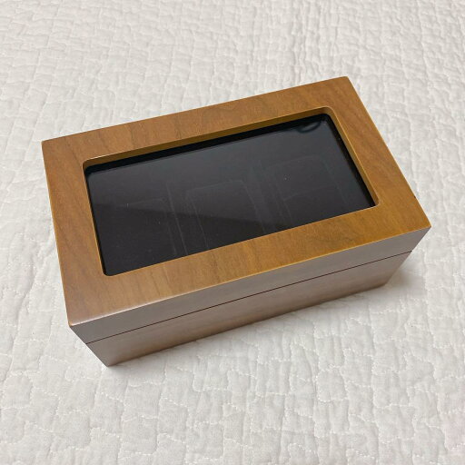 木製腕時計ケース アクセサリー収納ケース 高級ウォッチボックス 透明窓 3本収納 木製腕時計ケース アクセサリー収納ケース 高級ウォッチボックス 透明窓 3本収納