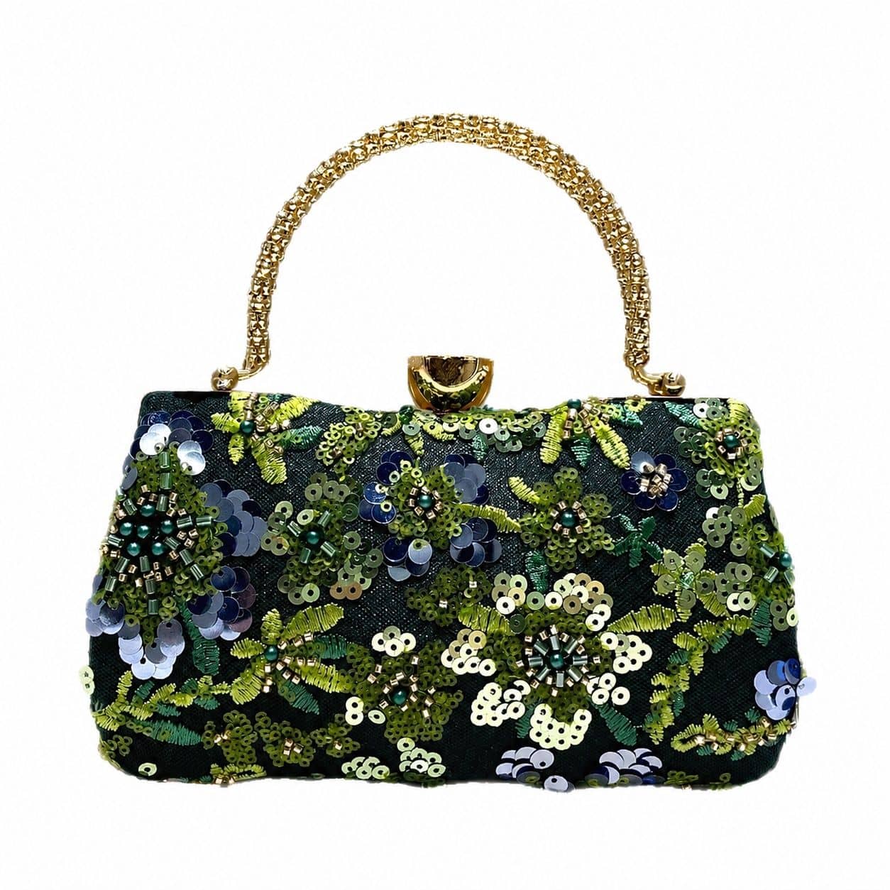 　　　 ◆◇◆売れている秘密◆◇◆ 【華やかな立体刺繍】美しい深みのあるダークグリーンをベースに、きらめくスパンコールと繊細なビーズで上品なフラワーモチーフを描いたパーティーバッグです。光の角度で表情を変える輝きが、コーディネート全体をぐっと華やかに格上げし、特別な日のドレスアップをより美しく引き立てます。 【エレガントな存在感】特別な日の装いにふさわしいイブニングバッグとして、ドレスや着物などのフォーマルスタイルに美しくマッチします。ゴールドのメタルハンドルと華やかなビーズ刺繍が完璧な調和を見せ、持つだけで主役級の気品溢れる洗練されたエレガントな女性らしさを演出します。 【スマートな使い心地】開閉がスムーズで使いやすいゴールドの留め具を採用したクラッチバッグです。しっかりとしたフレーム構造で大切な中身を守り、リップやハンカチなどの必需品をスマートに収納可能。立食パーティーでも片手で軽やかに扱える、実用性と美しさを兼ね備えた設計です。 【職人技が光る逸品】細部までこだわり抜いて手作業で贅沢に装飾されたビーズバッグです。一針一針丁寧に施された立体的な刺繍は、ほつれにくく耐久性にも優れています。手触りも優しく、繊細なドレス生地を傷つけにくい丁寧な仕上がりで、長く愛用できる上質なクオリティを実感していただけます。 【大切な日と贈り物に】結婚式や披露宴、謝恩会、二次会、ホテルでのディナーなど、あらゆるフォーマルな場面で大活躍する上品なハンドバッグです。ご自身へのご褒美としてはもちろん、おしゃれなご友人やご家族への誕生日、記念日の特別なプレゼントとしても大変喜ばれるセンスの光る逸品です。 　　　◆◇◆注意事項◆◇◆ご覧のモニターの環境、撮影環境により実物と色味が異なって見える場合がございます。湿った状態で他のものと擦り合わせると色が移る恐れがあります。濃色品の洗濯時は、白色、淡色と分けて洗ってください。説明 【華やかなビジューデザイン】煌めくスパンコールと繊細な刺繍を贅沢に施したこのパーティーバッグは、光を浴びるたびに美しく輝きます。深みのあるダークグリーンの色彩が、大人の女性の気品を演出し、手元を華やかに彩るハンドバッグとして、パーティーシーンでの装いを一層引き立てるラグジュアリーな逸品です。 【フォーマルシーンの必需品】結婚式や披露宴、謝恩会といった大切な日のために設計されたこのフォーマルバッグは、どんなドレススタイルにも見事に調和します。上品なビーズバッグとして、エレガントな雰囲気を纏いながら、会場内での立ち居振る舞いをより洗練されたものへと変えてくれる、特別な日のためのアイテムです。 【使いやすさと美しさの両立】持ち手まで丁寧にビーズが装飾されたこの手提げバッグは、握りやすく長時間の持ち歩きでも疲れにくい設計です。開閉部はしっかりとした金具を採用しており、クラッチバッグのように小脇に抱えても絵になります。機能性とデザイン性を兼ね備えた、女性の所作を美しく見せるイブニングバッグです。 【職人技が光るな仕上がり】一つ一つのパーツを丁寧に縫い合わせたこの刺繍バッグは、細部にまで職人のこだわりが詰まっています。型崩れしにくい頑丈な作りでありながら、ビーズの繊細な質感も感じられるレディースバッグです。耐久性に優れた素材を使用しているため、色褪せることなく長く大切にお使いいただけます。 【大切な方への特別な贈り物に】自分へのご褒美はもちろん、誕生日や記念日などのプレゼントにも最適な披露宴バッグです。落ち着いたエメラルドグリーンの輝きは、幅広い年齢層の方に愛される上品なデザインです。特別な日の思い出を形にするギフトとして、贈られた方の心に寄り添うような温かみのあるパーティー用バッグです。
