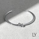 LY/エルワイ バングル メンズ ノットバングル ブレスレット 結び シンプル ステンレス アクセサリー