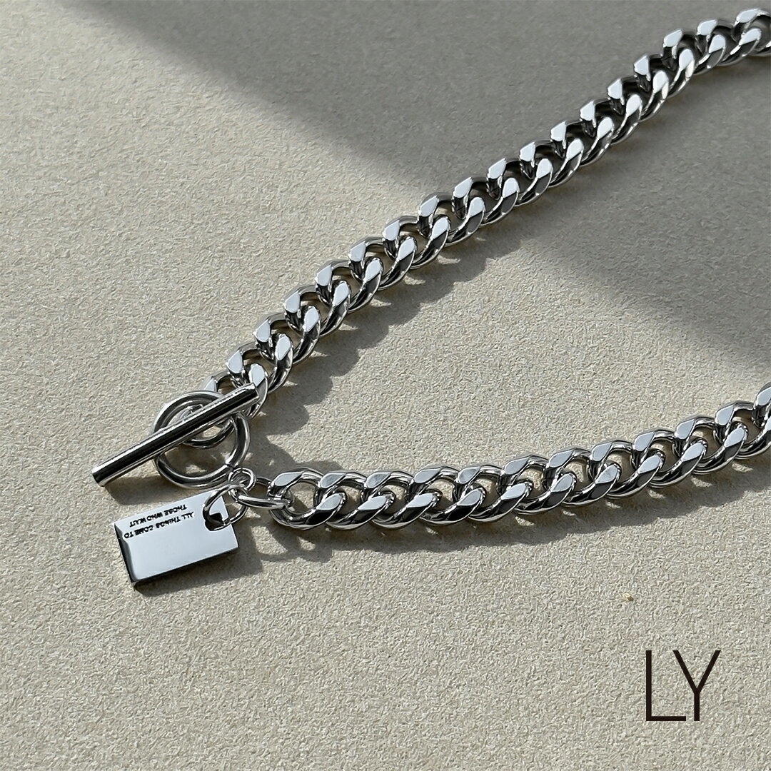 LY/エルワイ ネックレス チェーン メンズ 喜平 キヘイ プレート チェーン シンプル ステンレス アクセサリーのサムネイル