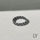 LY/エルワイ リング 指輪 メンズ レディース ユニセックス 編み込み シンプル ステンレス アクセサリー