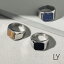 LY/エルワイ リング 指輪 メンズ 印台 シグネット 天然石 パワーストーン シンプル ステンレス アクセ..