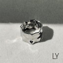 LY/エルワイ リング 指輪 メンズ レディース ユニセックス 太め 幅広 シンプル ステンレス アクセサリー