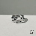 LY/エルワイ リング 指輪 メンズ レディース ユニセックス 多重 ぐるぐる巻き シンプル ステンレス アクセサリー