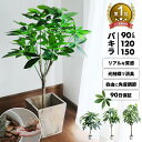 MAX P47倍 C300円 レビュー特典あり フェイクグリーン パキラ 大型 90 120 150 cm 防臭 消臭 抗菌 空気清浄 光触媒 リビング オフィ...