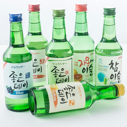 【送料無料】5種類から選べるジョウンデ- 焼酎360ml x 4本 韓国 ドラマ 定番 食品 食材 料理 お酒 業務用 焼酎 甲類 リキュール ソジュ