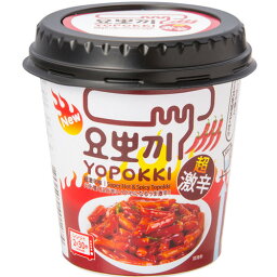 モチモチ 即席 ヨッポギ 超激辛 12個 カップ トッポキ 韓国 食品 おやつ お菓子 おつまみ YOPOKKI トッポギ トッポッキ ヨポッキ トッポキ