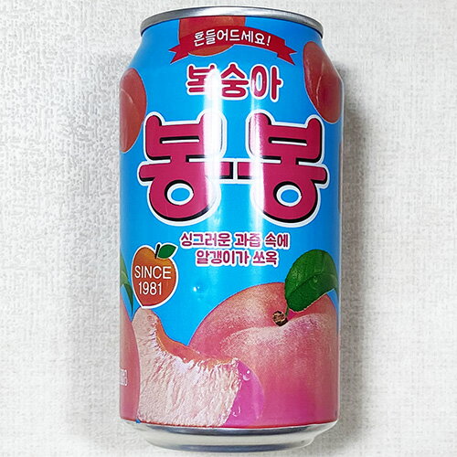 ・ヘテ ボンボン ジュース もも 340ml x 6缶 ・原産国：韓国 ・保管方法：直射日光、高温多湿を避け涼しい場所で保管してください。 ・賞味期限：別途表示 ・商品入荷によって商品パッケージが変わる場合がございます。予めご了承ください。