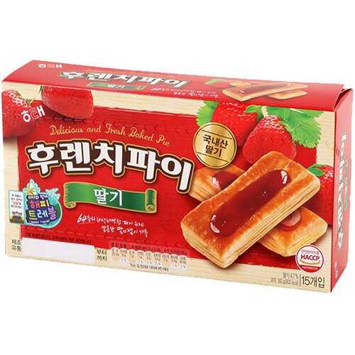 フレンチ パイ いちご 味 15P×12箱 韓国 お土産 お菓子 おやつ おつまみ スナック デザート