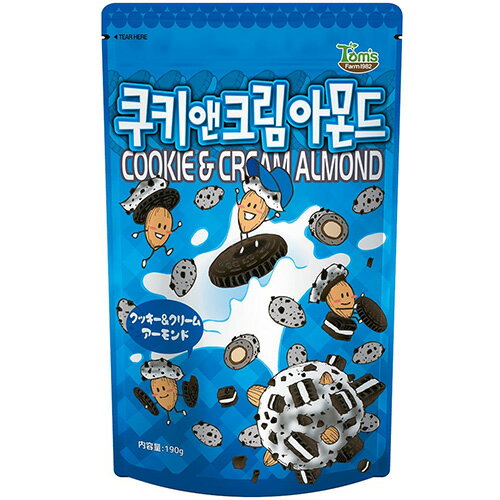 ハニー バター アーモンド クッキー＆クリームアーモンド 190g ハニーバター 韓国 食品 料理 食材 お菓子 お土産 Tom's farm almond ギリム GILIMのサムネイル