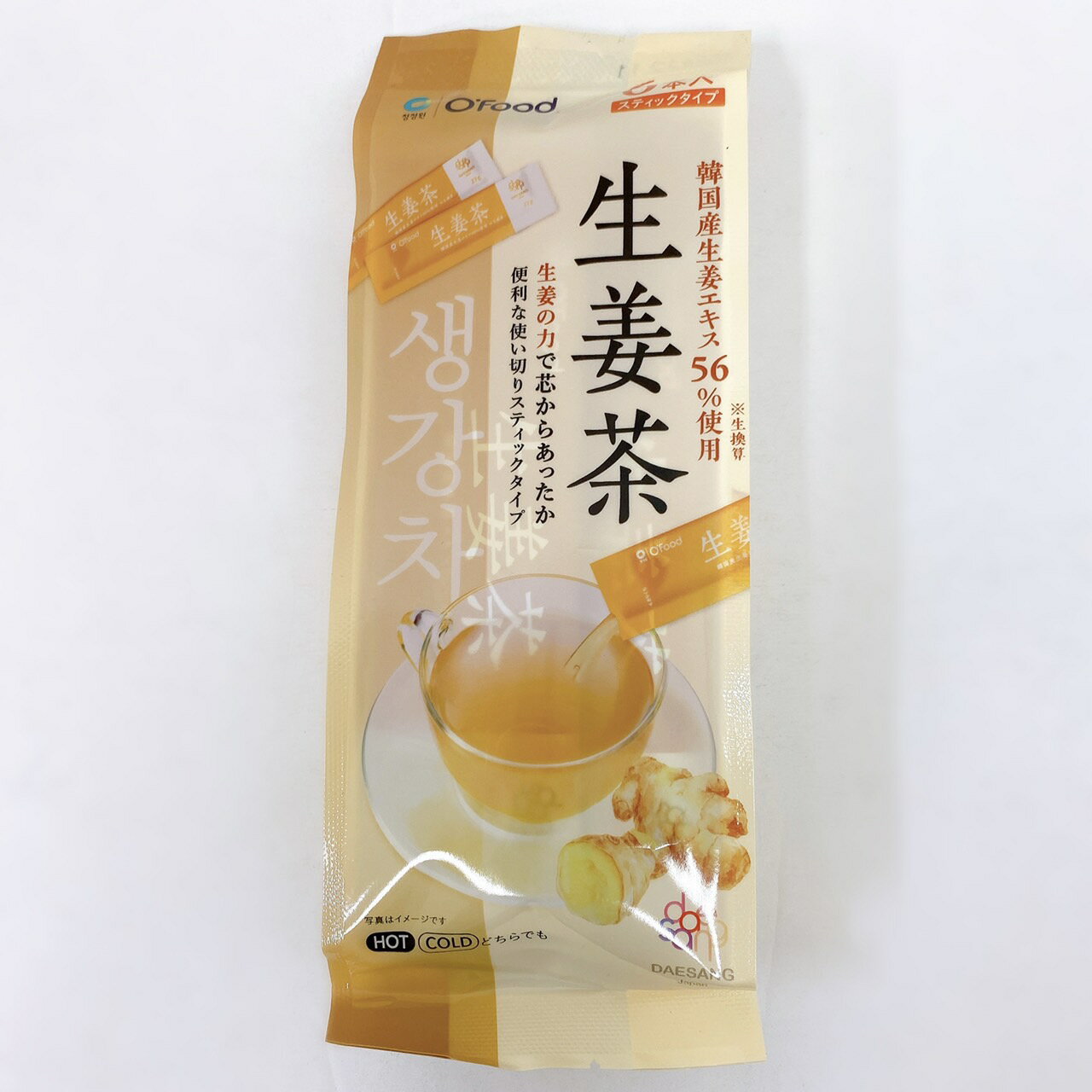 O’food 生姜茶 162g（27gx6本入り） スティックタイプ　韓国茶　しょうが茶　ジンジャー　お茶