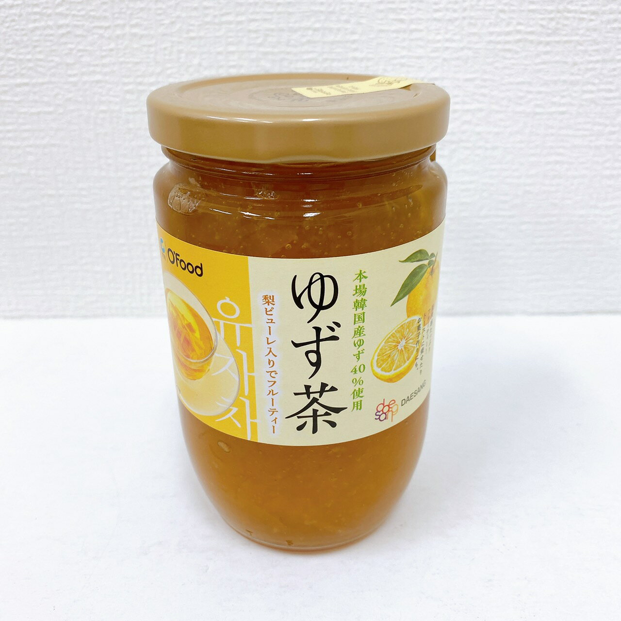 【送料無料】O’food ゆず茶 480g 2個セット 瓶タイプ 梨ピューレ入り 本場韓国産　柚子茶　韓国茶　ギフト