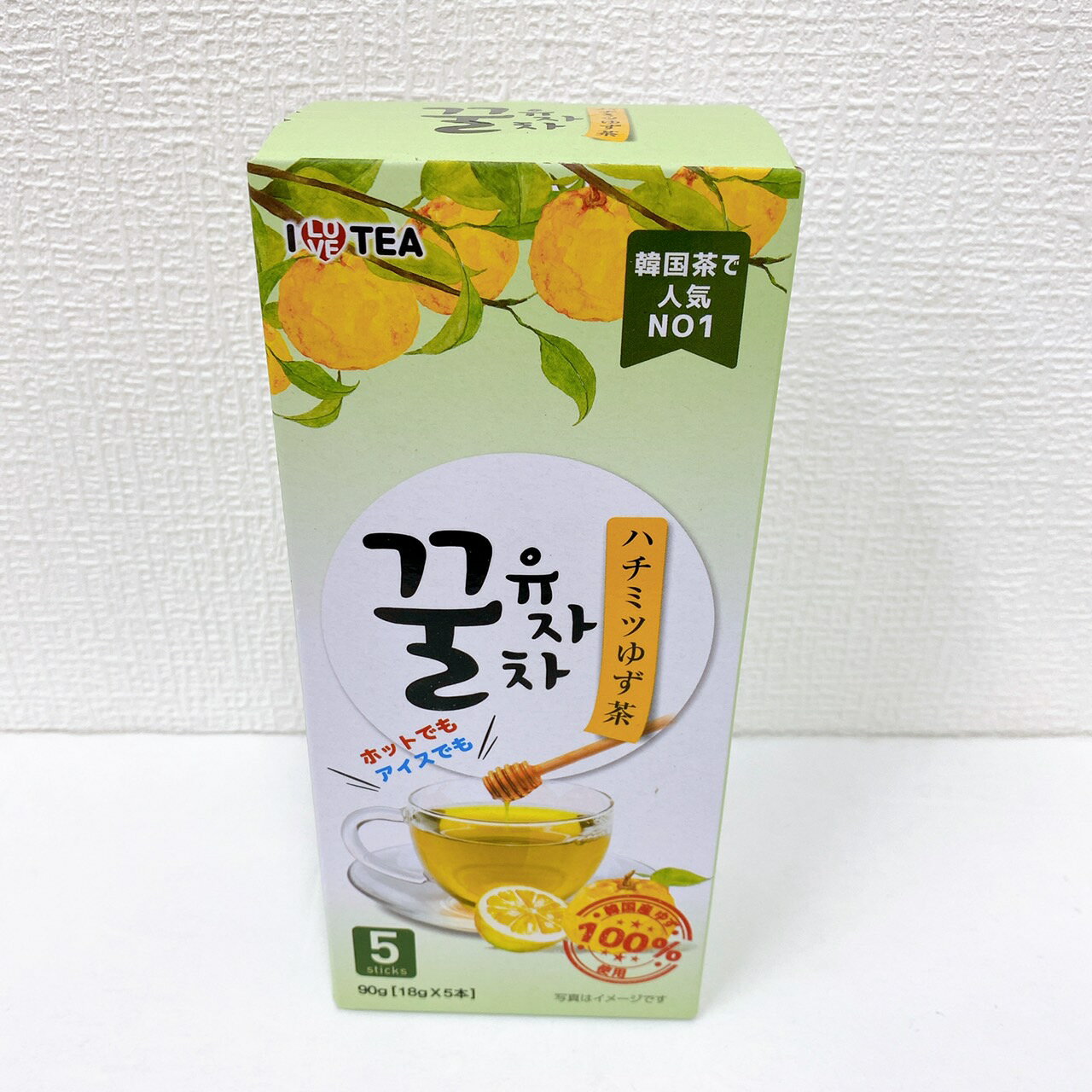 【ILOVETEA】ハチミツゆず茶 90g（18g×5本入り）32個　粉末タイプ　韓国茶　柚子茶　蜂蜜柚子茶