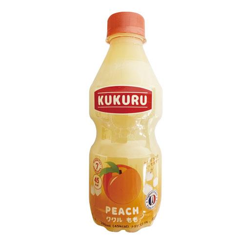 24本セット【ククル】ピーチ味 ヨーグルト 280ml　ナタデココ入り　ヨーグルトジュース 韓国人気飲料 キッズ おいしい 1