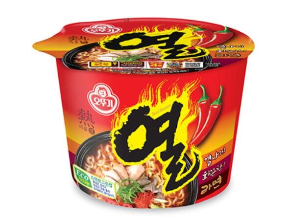 オットギ　熱ラーメン カップ105g　カップラーメン　ヨルラーメン　激辛　旨辛　韓国食品　韓国ラーメン 1