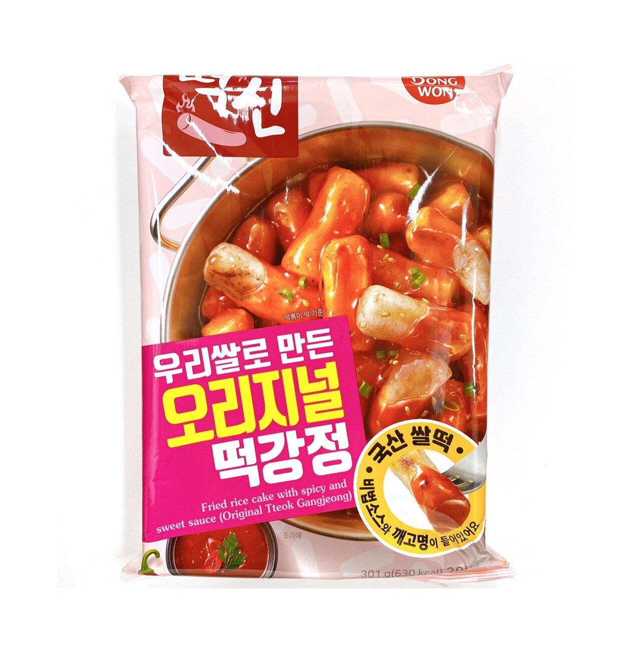 東遠 即席 トッカンジョン 301g×2袋　韓国餅 餅カンジョン トッポギ 韓国食品 dongwon 即席韓国もち 1