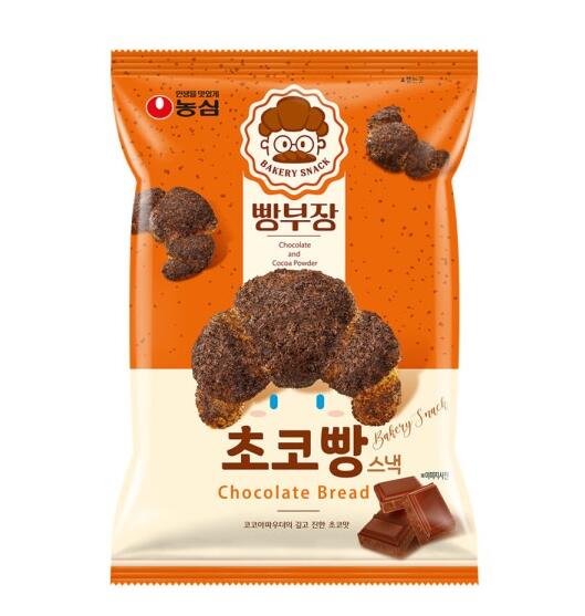 【農心】パン部長 チョコパン 55g お土産 韓国お菓子 おやつ おつまみ スナック デザート 1