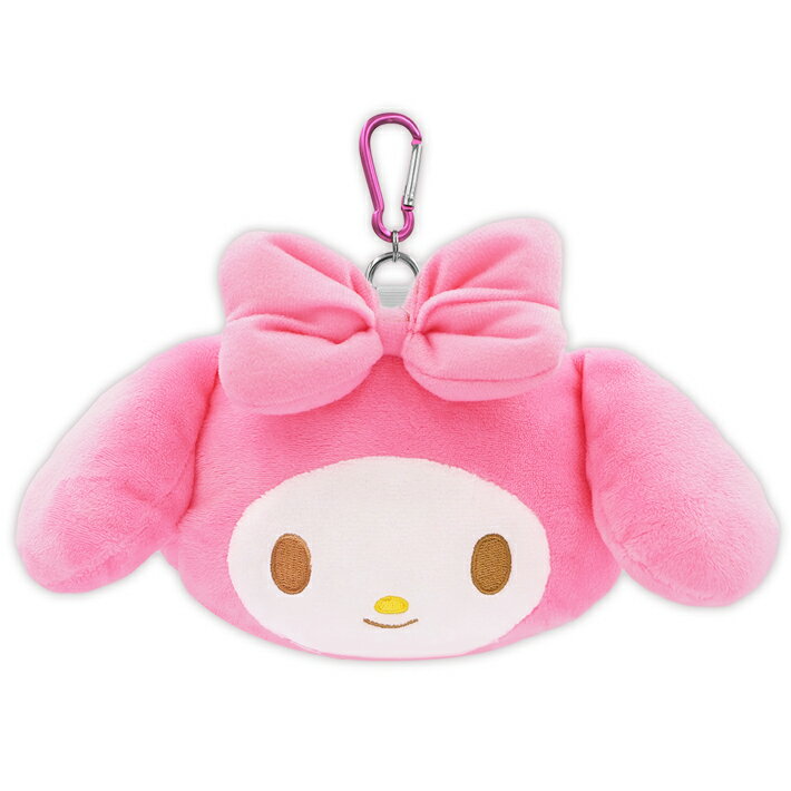 こちらの商品は圧縮梱包【メール便対応】商品となります。 ※商品到着後は切り口よりすぐに開封お願い致します。 マイメロディのかわいいアクセサリーポーチが新登場 大きめサイズがかわいくて目立つこと間違いなし マイメロディと一緒にラウンドをまわろう 商品名：マイメロディ アクセサリーポーチ 品番：MMBP001 かわいいフェイスタイプのボールポーチ 収納もばっちり！ゴルフボールが2個入れられティー差し付き カラビナ付きでプレー中は腰に付けられるからとっても便利！ さりげないかわいらしさでSNSやインスタでも注目されること間違いなし！！ ●サイズ：約140H×W160mm ●サイズ(耳あり)：約140H×W240mm ●素 材：ポリエステル ●製造国：中国 ●商品画像の色合いは実際の商品と差が生じる場合がございます。 キャラクター グッズ プレゼント ゴルフコンペ景品 ゴルフ 用品 おしゃれ かわいい キャラクター 公式グッズ サンリオ ライセンス商品