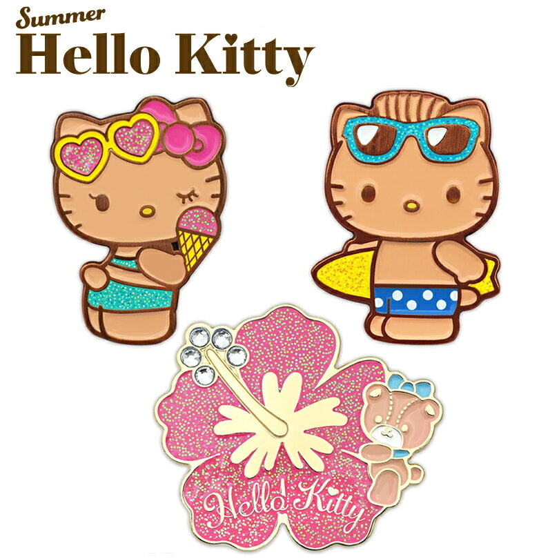 Rakuten - ハローキティ（日焼け） マーカ― KTM004 【メール便】(台座×1、マーカー×2) サンリオ SANRIO HELLO KITTY