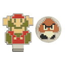 スーパーマリオブラザーズ ゴルフマーカー(マリオ&クリボー) SBM003 キャラクター グッズ 【メール便】