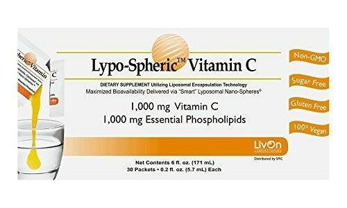 【2月1日入荷予定】リポスフェリック ビタミンC （30包x3）LivOn社推奨　リポソーム ビタミンC サプリメント