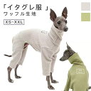 イタグレ服 吸湿 速乾 ロンパース Tシャツ ワッフル生地 犬服 春 秋 冬 中型犬 ペット服 散歩 軽い 保温 汚れ防止 イタリアングレーハウンド 専用服