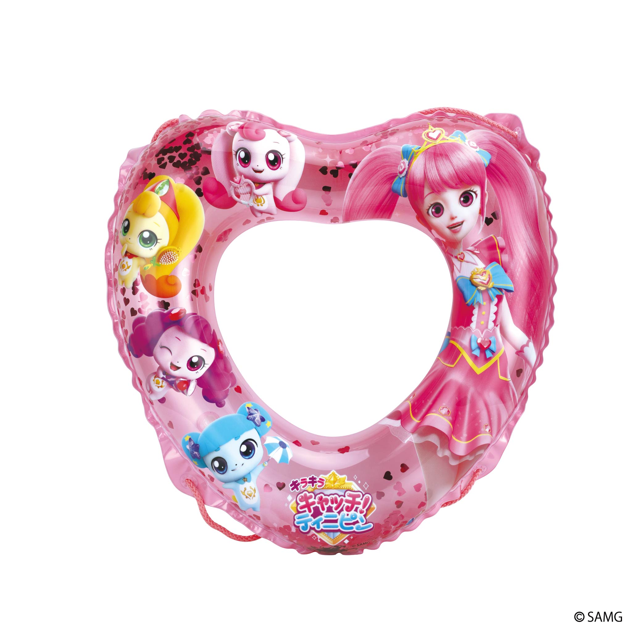 キラキラ！キャッチ ティニピン　ハート型うきわ