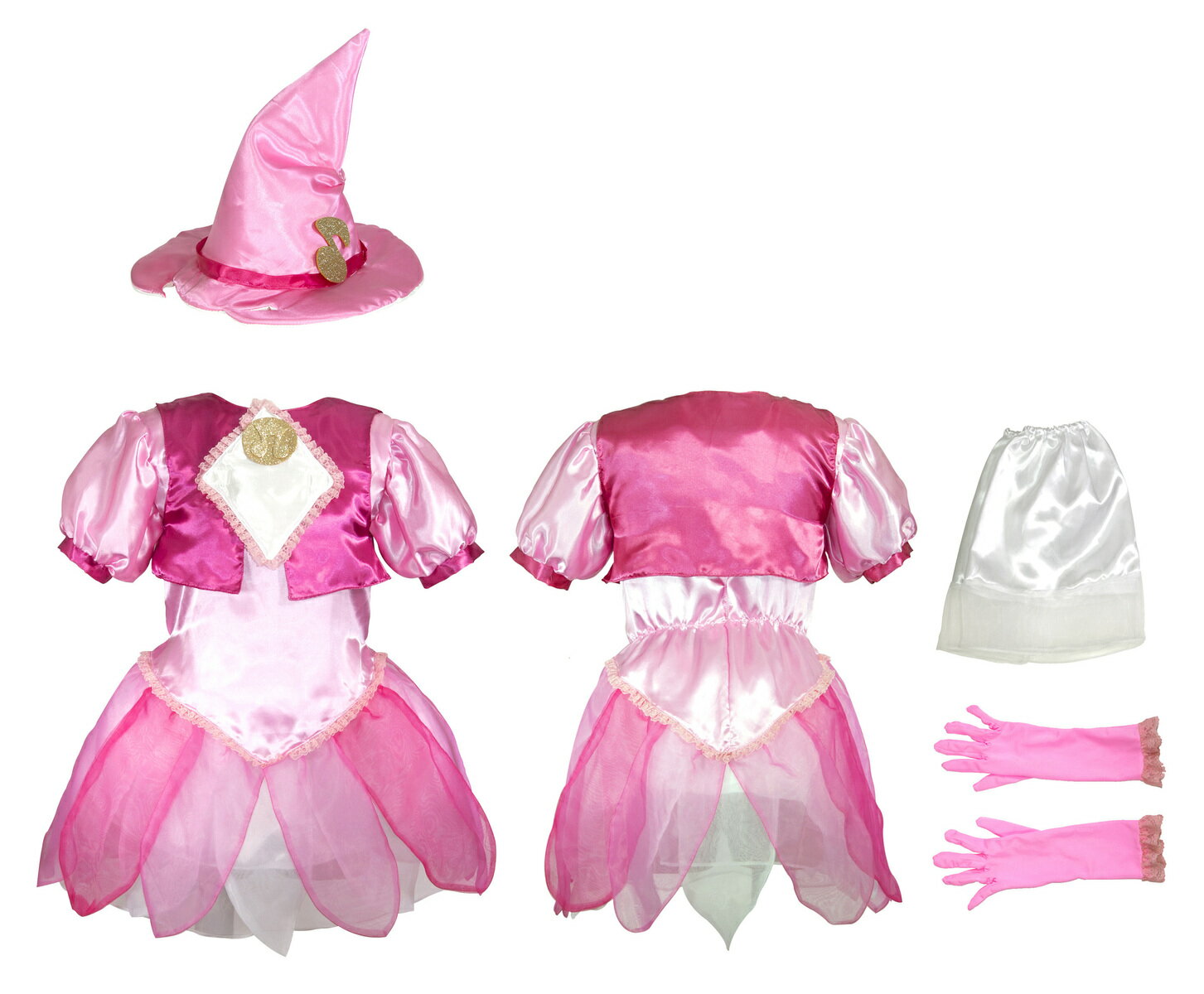 も〜っと！おジャ魔女どれみ　魔女見習い服　春風どれみ（大人用）コスプレ　かわいい　服　ハロウィン　衣装　アニメ　コスチューム　なりきり