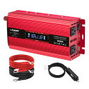 LVYUAN(リョクエン)インバーター 12V 定格 1500W 最大 3000W DC12V(直流)AC100V(交流)変換 カーインバーター 車載充電器 キ...