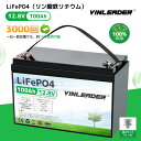【スーパーSALE限定20%OFF】Yinleader 12v 100ah リン酸鉄リチウムイオンバッテリー LiFePO4 1280Wh BMS120A内蔵 ...