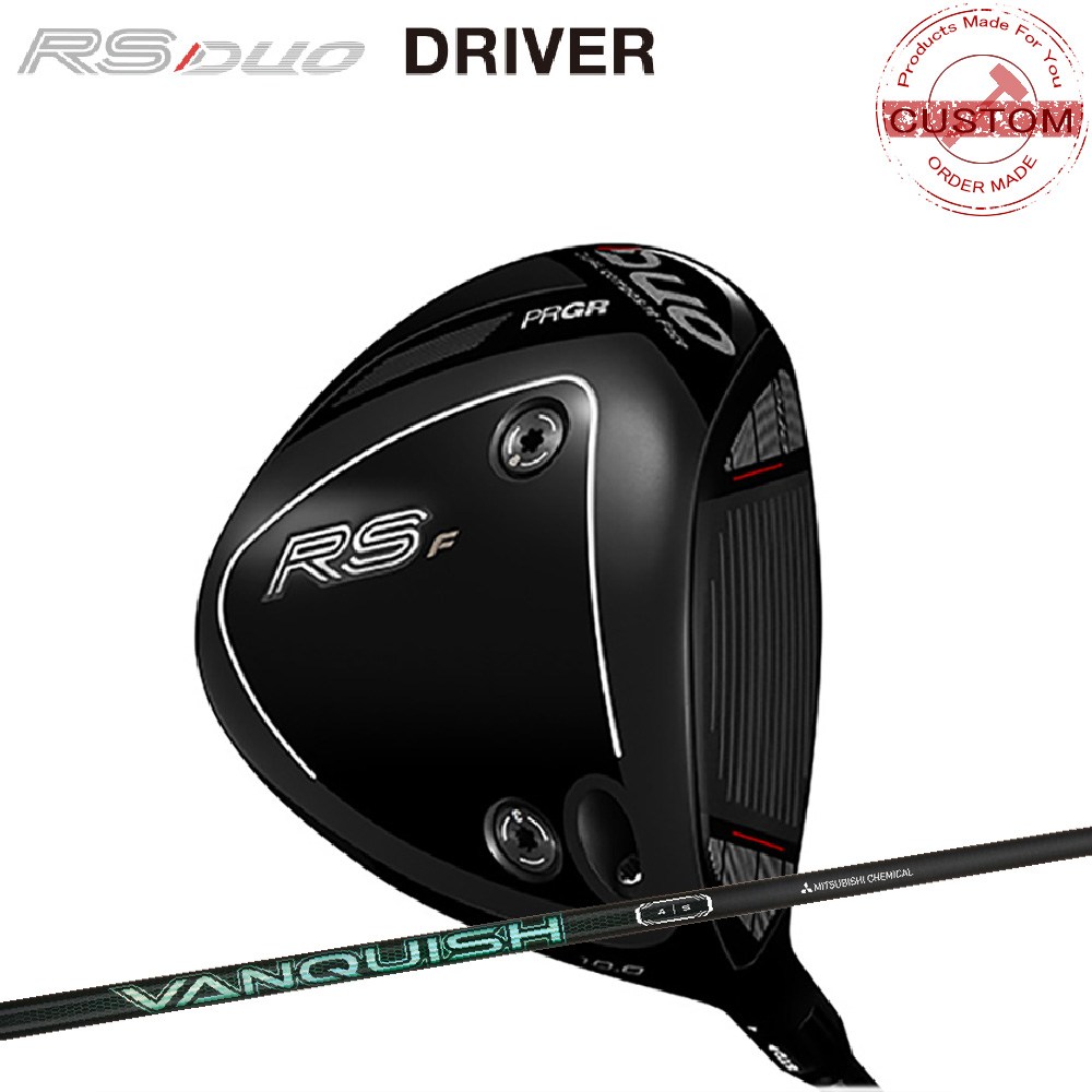 ■商品情報■ メーカー：プロギア モデル：2026モデル RS Fドライバー [メーカーカスタム特注品] 仕様：日本仕様・メーカー正規品(保証書付き) ■スペック■ ロフト角 10° ■シャフト■ ヴァンキッシュ vanquish-vv ■納期に関しまして■ 受注から約1か月ほどでお届けいたしますが、 新商品発売時や繁忙期または、地域・在庫状況によって、 納期が遅れる場合がありますので、あらかじめご了承ください。 ■カスタムオーダー品・特注品・別注品について■ ご注文後のキャンセル・内容変更・返品は承っておりませんので予めご了承の程宜しくお願い致します。 ■検索ワード■ RSシリーズ,26モデル,ドライバー,ゴルフ,カスタム,カスタムオーダー,特注クラブ,オーダーカスタム,ウッド,カスタムオーダー ■商品名■ ゴルフクラブ カスタム プロギア 26モデル RS Fドライバーヴァンキッシュ vanquish-vv 26モデル PRGR RS DUO