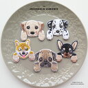 【10%OFFクーポン配布中】犬のアップリケ 1個メール便対応 愛犬 いぬ ワッペン dog DOG わんちゃん ペット 刺繍 ワンポイント 手芸 装飾 かわい...