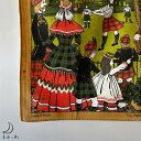 【10%OFFクーポン配布中】【中古】Highland games ティータオル(48×74cm) テーブルクロス ハンドメイド ヨーロッパ生地 ヴィンテージク...
