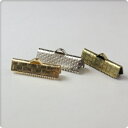 レース留め金具20mm幅20個セットメール便対応 ハンドメイドパーツ 手芸 手作り エンドパーツ リボン レース 留め 接続 つなぎ ワニ口 ワニカン キーホル...
