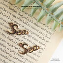 【50%OFFセール】Seaチャーム 4個セットメール便対応 アクセサリーパーツ ハンドメイド 手芸 クラフト 夏 海 サーフ 水着 シー 英語 ゴールド ピア...