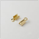 【10%OFFクーポン配布中】カシメカン 2mm用 20個セット ゴールドメール便対応 アクセサリーパーツ ハンドメイド 金具 基礎金具 基礎パーツ 紐 エンド...