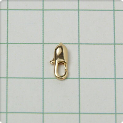 カニカン 10mm 5個セット ゴールドハンドメイド/DIY クラスプ 金具 材料 素材【メール便対応】【ハンドメイドパーツ ビーズ ピアス】