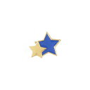 【10%OFFクーポン配布中】ツインスターチャーム2個セット【メール便対応】星 スター 入園 入学準備 ブルー 子ども キッズ ハンドメイド材料 手芸 ボタン ヘアゴム 手作り ボタン 通園バッグ 飾り