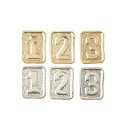 123チャーム2個セット【メール便対応】ボタン 数字 ナンバー 子ども キッズ コンチョ コートボタン ハンドメイドアクセサリー ハンドメイド材料 手芸 ヘアゴ...