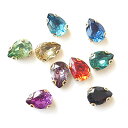 【50%OFFセール】ツメ付アクリルパーツ(ドロップ)2個セットメール便対応 アクリルストーン アクセサリーパーツ キラキラ ビジュー デコ かわいい 硬質ケー...