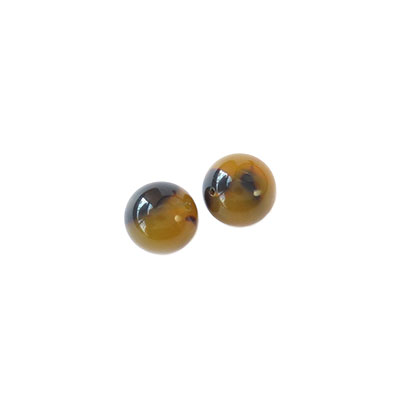 新品】ラリマー×べっ甲ロングネックレス＊大ぶり＊世界三大