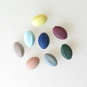 【50%OFFセール】パステルカラービーズ(楕円) 8個セット メール便対応 ハンドメイドパーツ ビーズ ピアス アクセサリーパーツ 軽い スジ入り カラフル ...